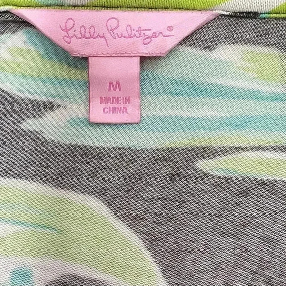 LILLY PULITZER Adalie Ruffle Green With Envy Wrap Dress MEDIUM - Picture 3 of 3